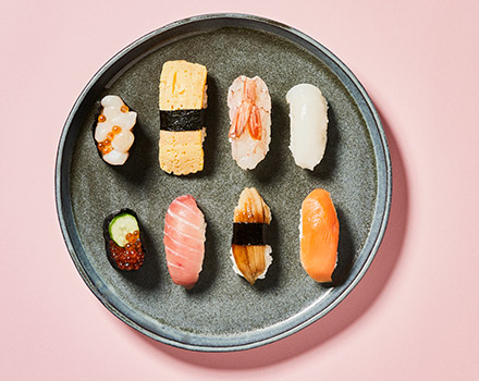 Catering met sushi tijdens de uitvaart