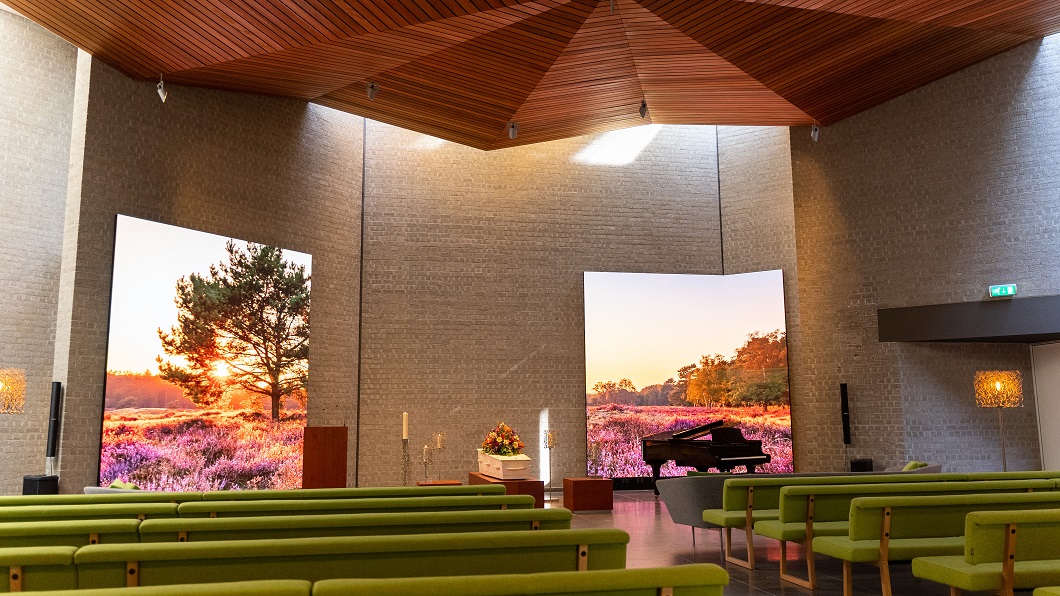 Ledwall DELA Heeze | crematorium