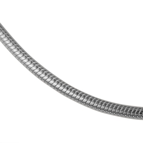 Slangencollier (2,1 mm dik) - zilver - 45 cm lang